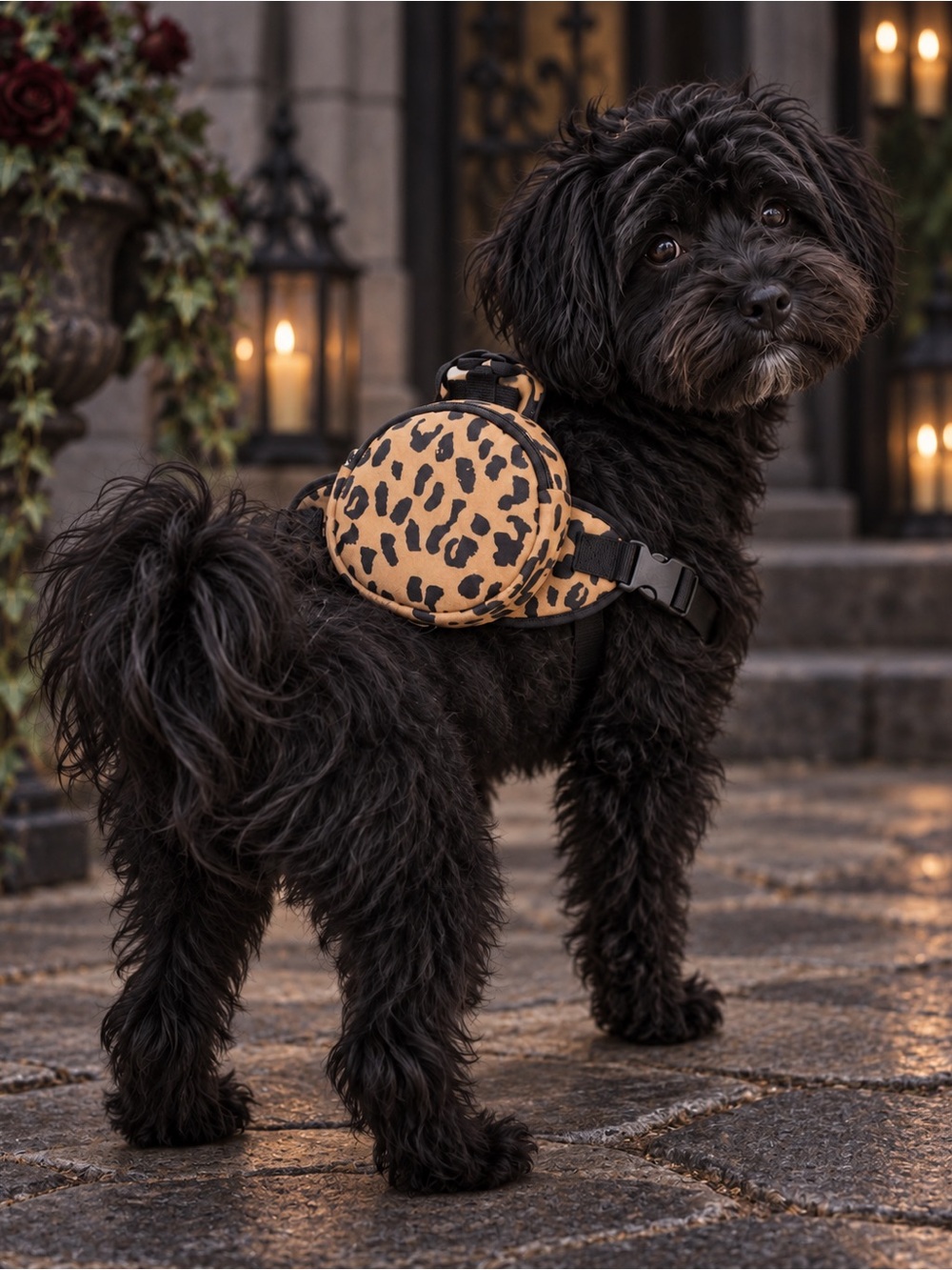 MYTAGALONGS
Modern Leopard Print Small Pup Pack. Size S/M. MAX 25POUNDS NWT